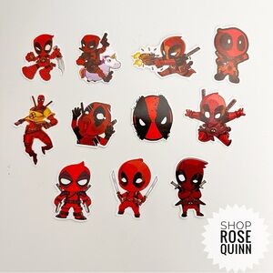 MARVEL | Deadpool Theme Stickers - 11 Stickers